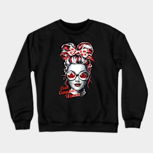 canadian woman Crewneck Sweatshirt